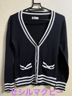 美品　セシルマクビー　ブラック　カーディガン　薄手　平成ギャル　y2k