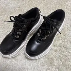 【完売品】アドラー ハイソールリングダッドスニーカー 黒 厚底 M 犬飼京