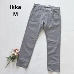 イッカ ikka 千鳥格子柄 カジュアルパンツ ストレッチ 綺麗め オフィス Mのサムネイル
