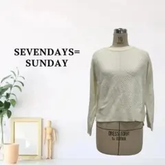 zk632【M】SEVENDAYS=SUNDAY ニット/セーター 長袖 ニット