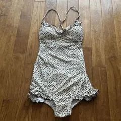 Nadesico ナデシコ　水着　スイムウェア　ワンピース　ドット　M