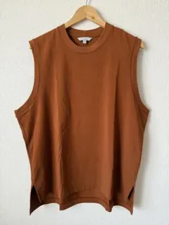 【美品】ユニクロ×マメ エアリズムTシャツ L ブラウン 高見え◎