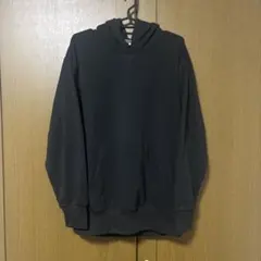 裏起毛プルパーカー 黒