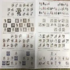 安野光雅　複十字シール　8枚セット