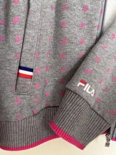 FILA パーカー　ゴルフウェア ジャケット グレー ピンク