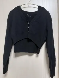 CELFORD クロップドカーディガン ブラック