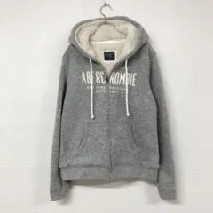 1092 Abercrombie & Fitch グレー パーカー ボア
