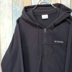 1276☆コロンビア☆ジップアップスウェットパーカー☆ワンポイント刺繍ロゴ☆L