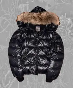 DUVETICA ファー付きダウン 定価16万 Y2K size46 短丈 光沢