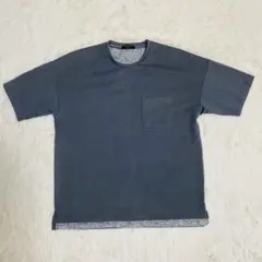 COMME CA ISM クルーネックTシャツグレー　ゆったり　オーバーサイズMのサムネイル