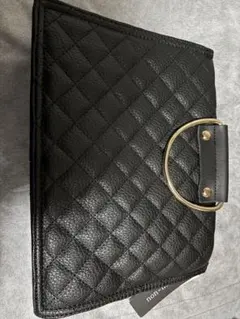 ブラック キルティング バッグ