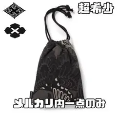 ブラック　GAKKIN BUDSPOOL 三艶蝶 DRAWSTRING BAGのサムネイル