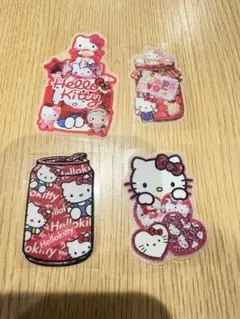 ハローキティ ステッカー 4枚セット