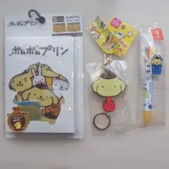ポムポムプリン未使用ボクサーパンツ＆ラバーキーリール＆ボールペン3点セット③