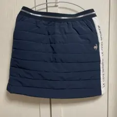 【L】 ルコックスポルティフ ダウン スカート ネイビー