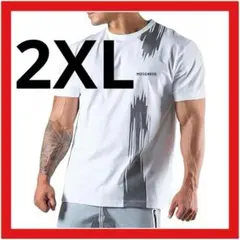 半袖 Tシャツ (XXL) 白 デザイン ストリート系 カジュアル お洒落