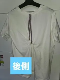 チチカカ　プルオーバー　Tシャツ　トップス　背中開き　ホワイト　フリーサイズ
