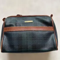 POLO RALPH LAUREN ラウンド クラッチバッグ ブラックウォッチ