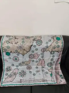 manipuri マニプリ シルク コットン 地図柄 オールドマップ 120 - メルカリ