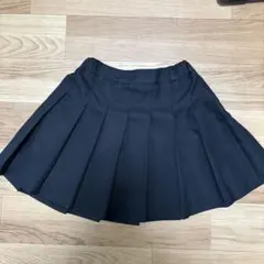 【グローバルワーク】黒プリーツスカート　インナー付130cm