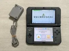 上画面IPS Newニンテンドー3DS LL メタリックブラック 本体 充電器