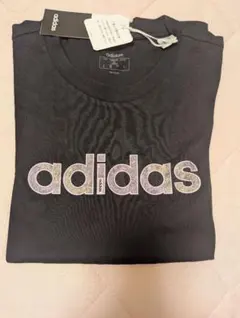 adidas アディダス ロゴ 半袖 Tシャツ ブラックのサムネイル