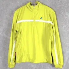 【le coq sportif】ゴルフ長袖シャツハーフジップロゴM