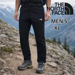 日本未入荷　メンズ　ノースフェイス　トレッキングパンツ　ナイロンパンツ　黒　XL