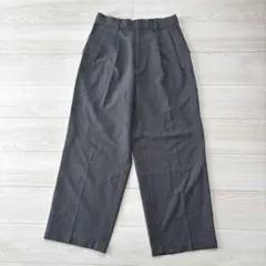 GU ジーユー　スーパーバギースラックス　グレー　サイズM