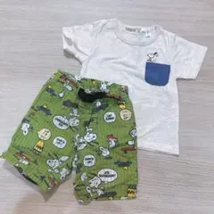 スヌーピー Tシャツ＆F.O.KIDSハーフパンツ セット
