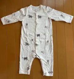 ジェラートピケ　猫 ロンパース 70cm ピンク