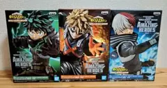 僕のヒーローアカデミア 緑谷出久 爆豪勝己 轟焦凍 フィギュア 3種セット
