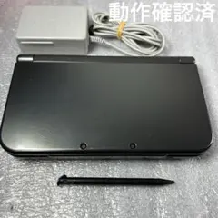 【動作品】Newニンテンドー3DSLL メタリックブラック 充電器セット※難あり