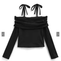 ♡ GRL オフショルダーリボントップス ♡