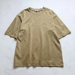 UNIQLO U　エアリズムコットンオーバーサイズＴシャツ　五分袖　Ｍ　ブラウン
