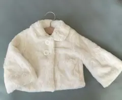 ホワイトファージャケット 90センチ　値下