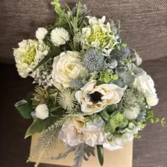 ウェディングブーケ ブートニアセット 造花
