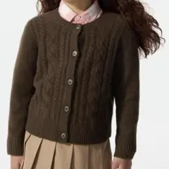 UNIQLO girls スフレヤーンカーディガン