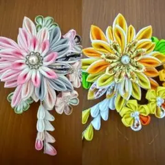 さしみ様専用　コサージュ　髪飾り　つまみ細工　ハンドメイド　54セット
