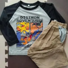 デジモンロンT 　ロングパンツ　セット　110センチ
