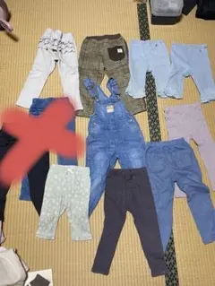 petit mainロングパンツ 7部丈 オーバーオール11点セット 100cm