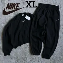 新品 ナイキ オーバーサイズ 黒 スウェット セットアップ ジョガー XL