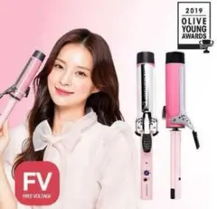 VODANA ボダナ　グラムウェーブカーリングアイロン 40mm ピンク