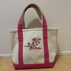 L.L.Bean 桜刺繍 キャンバストートバッグのサムネイル