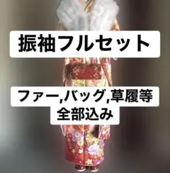 振袖フルセット ファー・バッグ・草履等全部込み 成人式・前撮り用