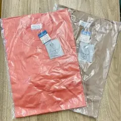 【新品未使用】半袖Tシャツ 2枚セット Mサイズ オレンジ モカ 綿100%