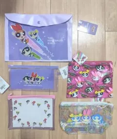 パワーパフガールズ ビニールポーチ 5点セット