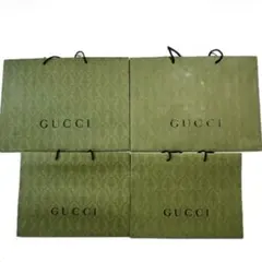 GUCCI グッチ ショッパー バッグ 紙袋 4枚セット グリーン ラッピング