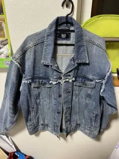 ILL'S イルズデニムメンズジャケット フリンジ加工
