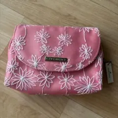 新品美品　GIVENCHY 花柄刺繍ポーチ ミラー付きのサムネイル